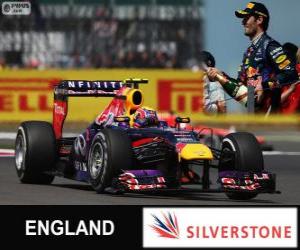 пазл Марк Уэббер - Red Bull - 2013 Гран-при Великобритании, 2º классифицированы